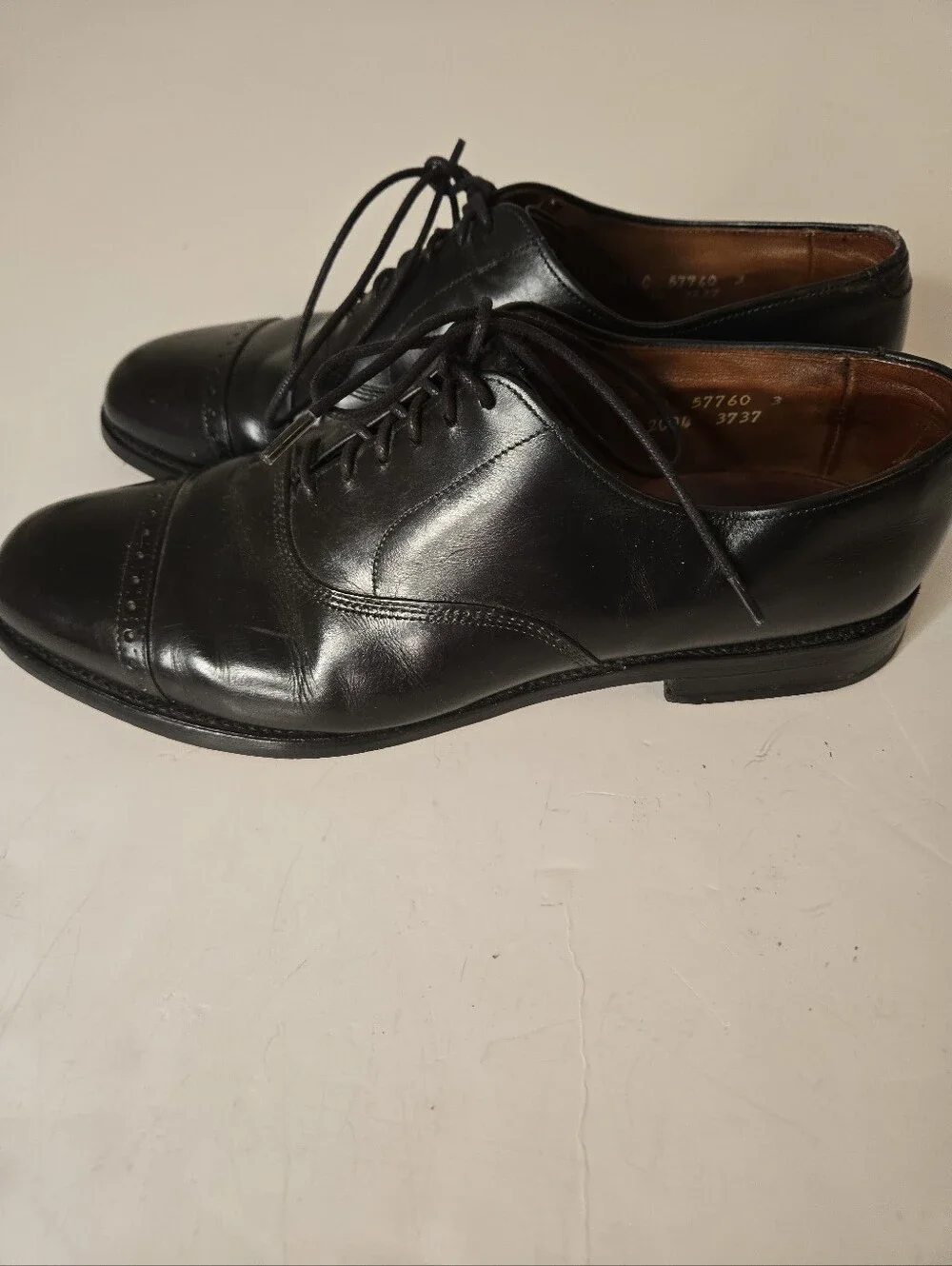 Allen Edmonds Byron Black Cap-toe Oxford Dress Shoe Size 9 1  display picture 1